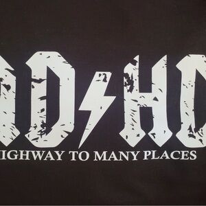 AD/HD Funny Mock Tee XL